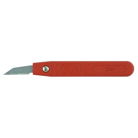 STERLING KNIFE KEYHOLE RED FIXED 